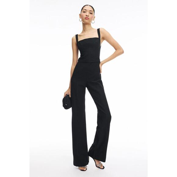 Black Halo Pants - Black Halo Black Zorach Jumpsuit Size 0 with Minor Discoloration